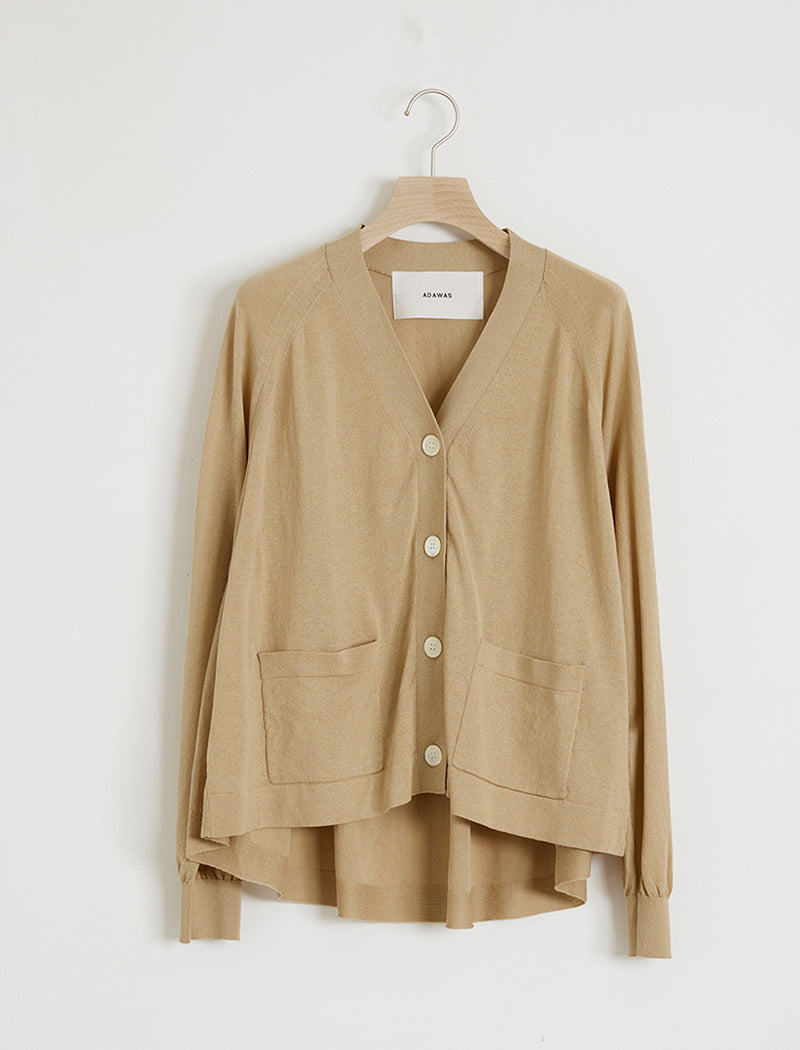 ICE COTTON FLARED CARDIGAN