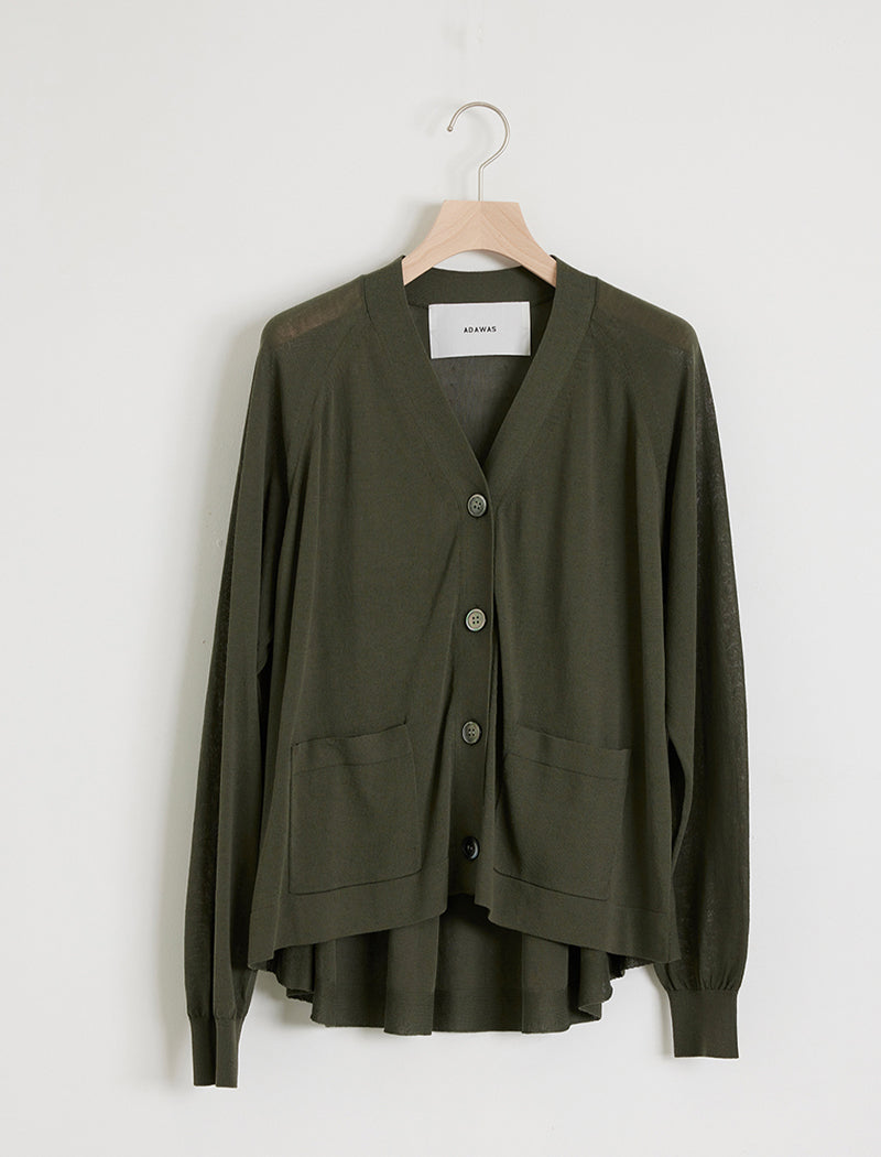 ICE COTTON FLARED CARDIGAN