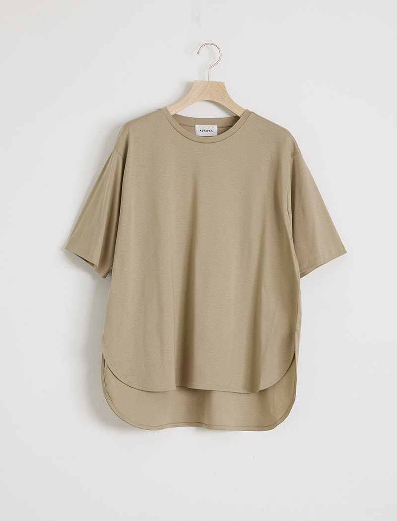 SMOOTH JERSEY ROUND-HEM TEE