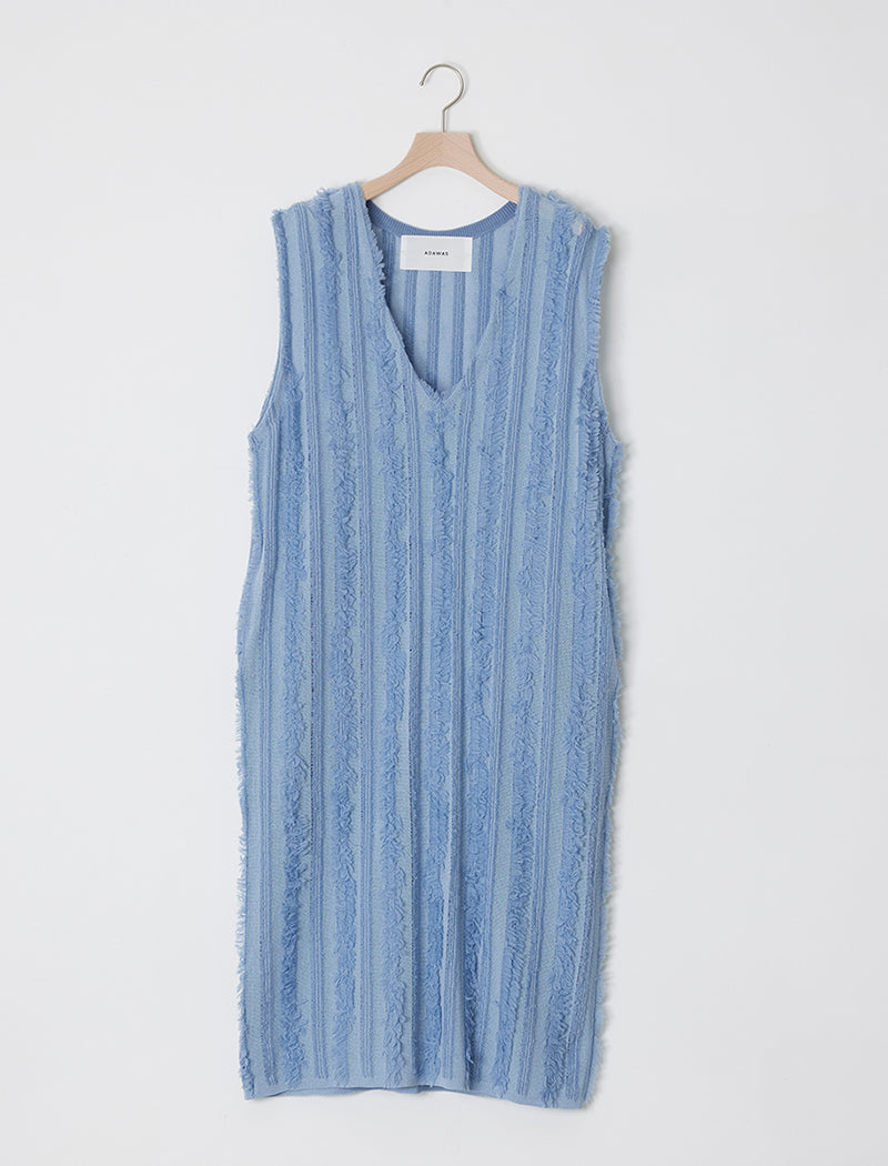 FRINGE KNIT DRESS