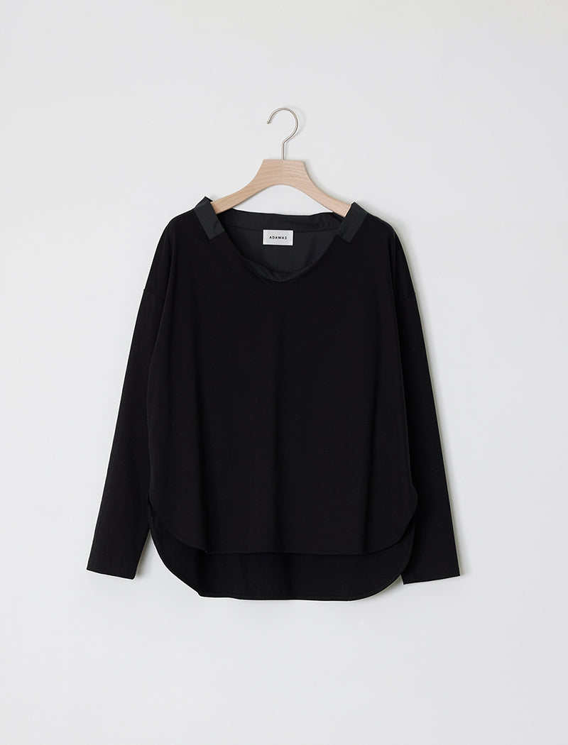 SHIRT-PANEL ROUND HEM TEE