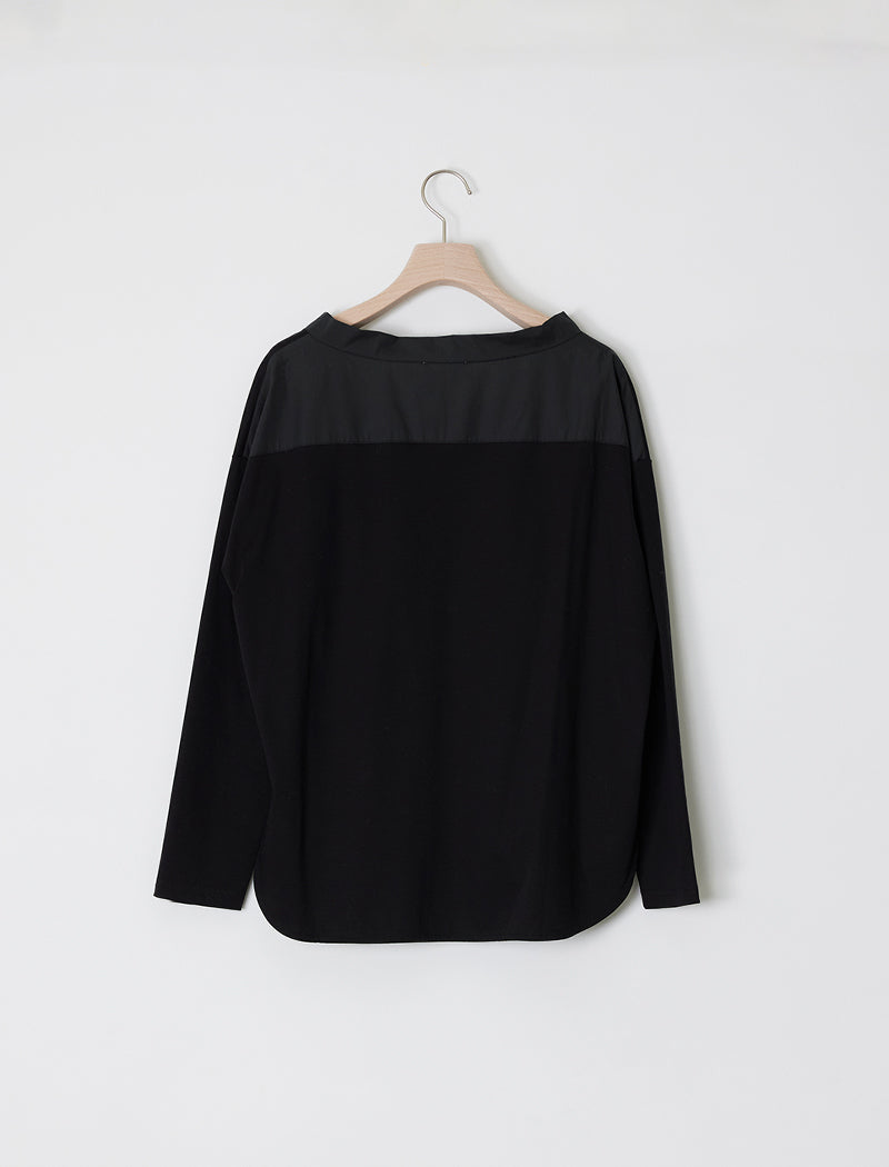 SHIRT-PANEL ROUND HEM TEE