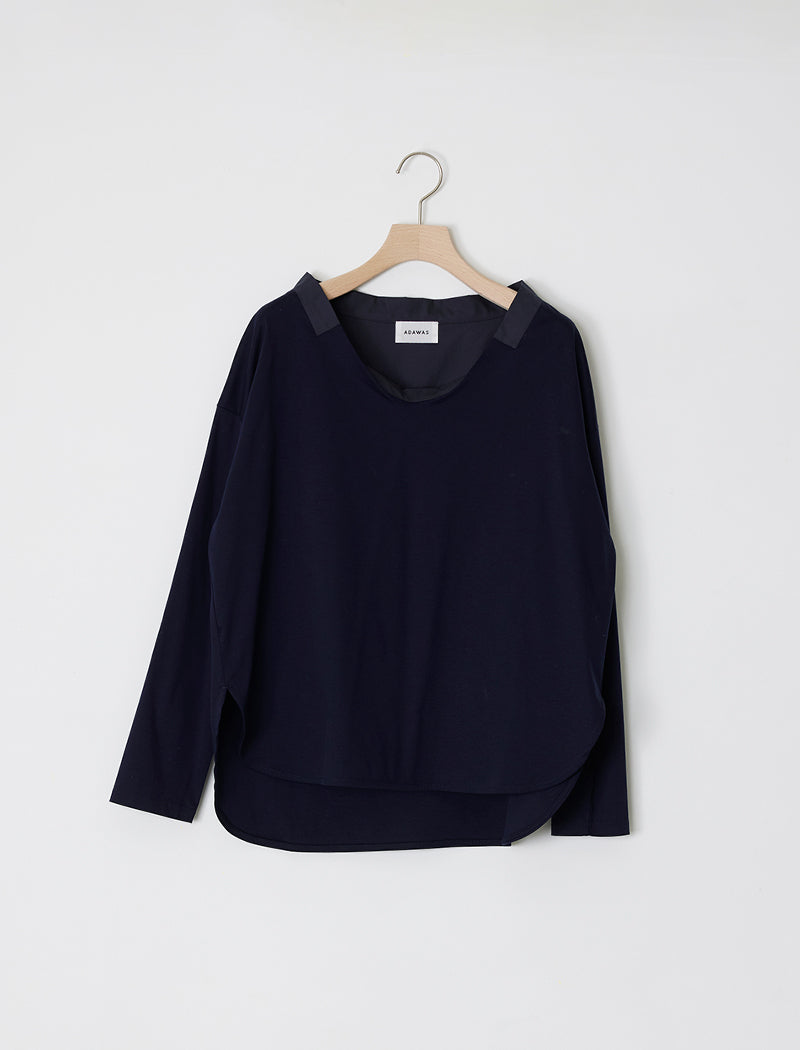 SHIRT-PANEL ROUND HEM TEE