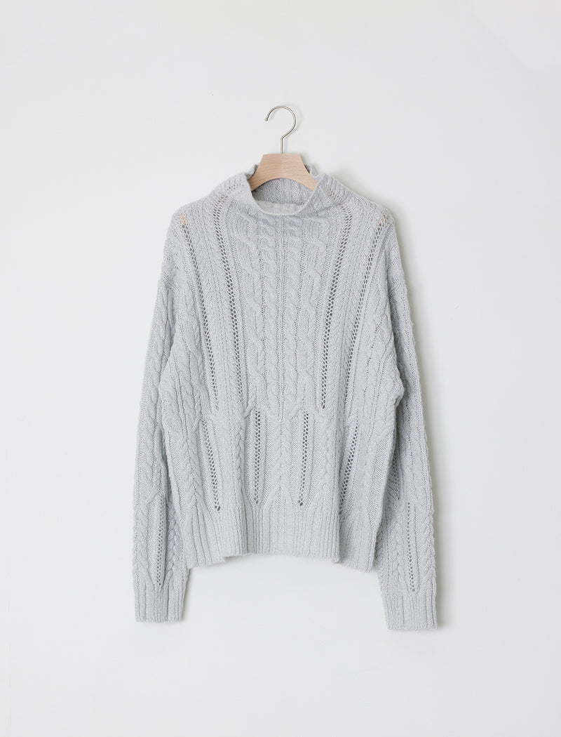 METALLIC AIRY KNIT TOP