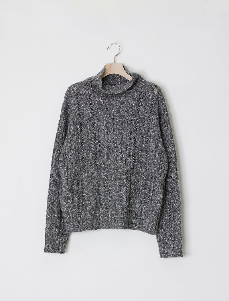 METALLIC AIRY KNIT TOP