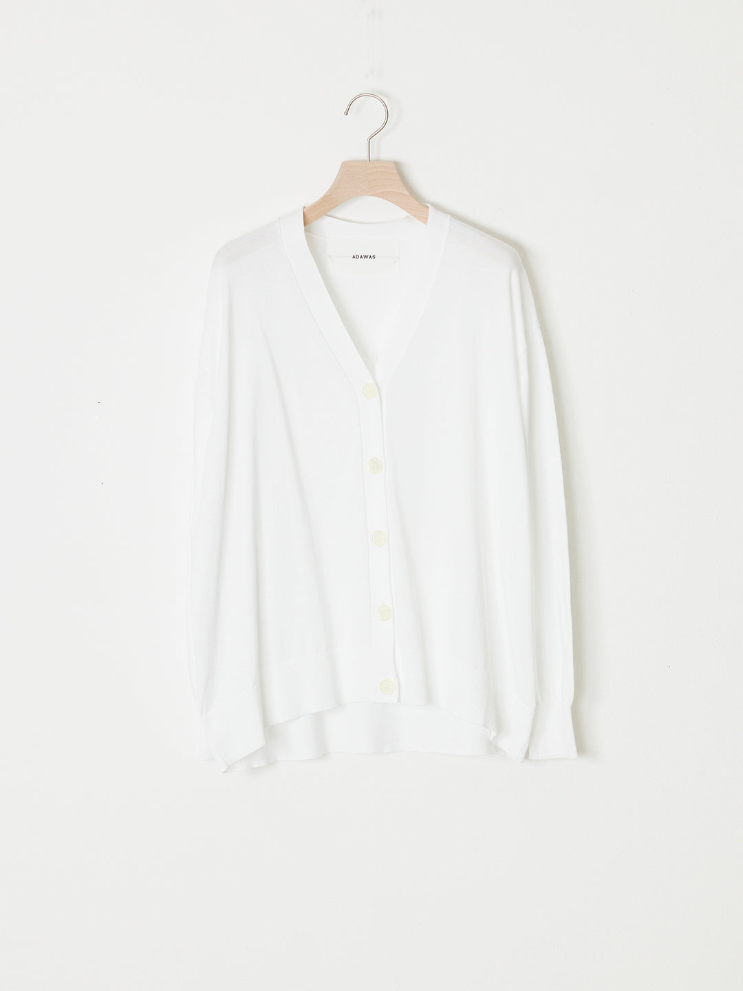 SUVIN COTTON V-NECK CARDIGAN