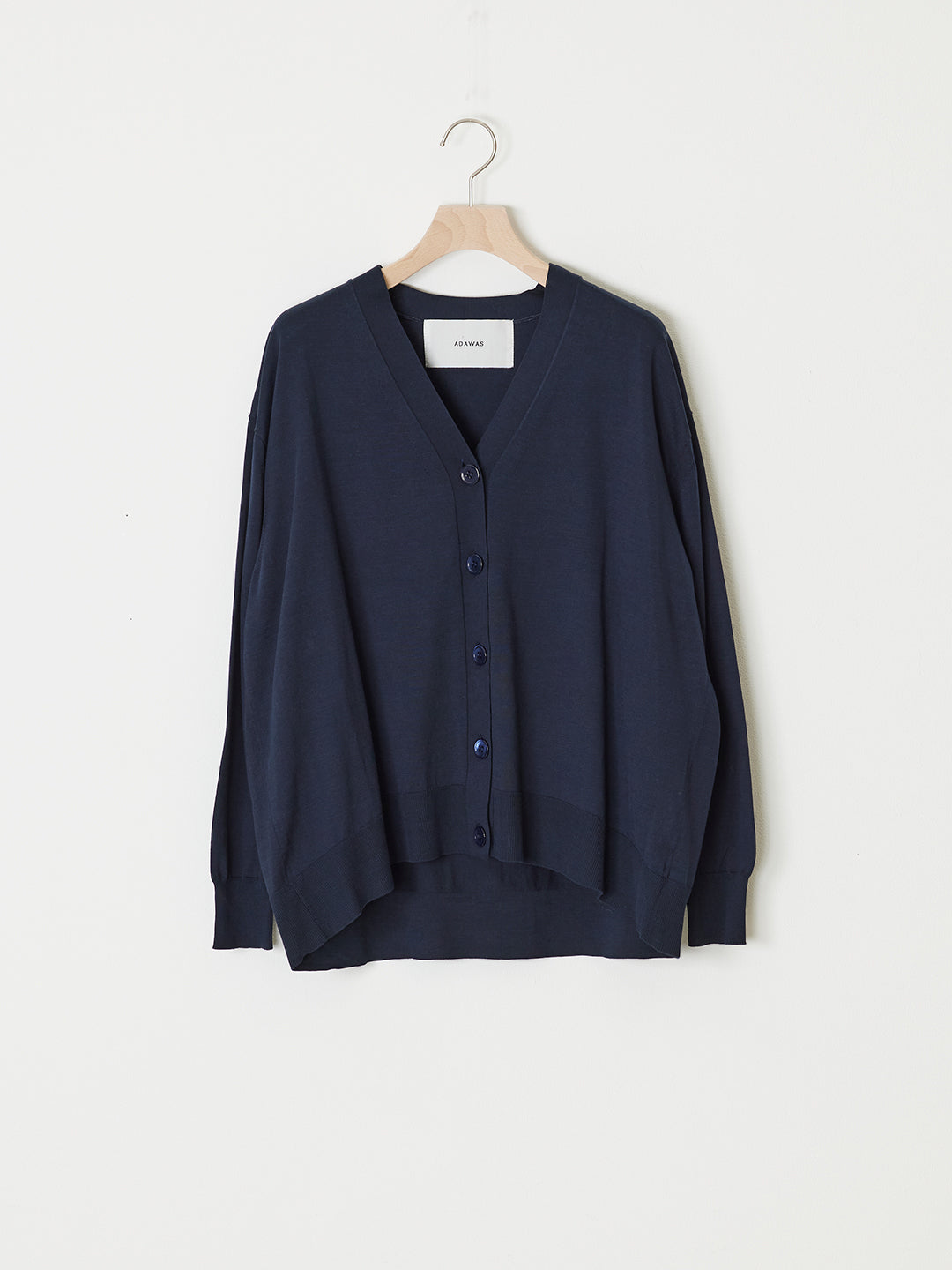 SUVIN COTTON V-NECK CARDIGAN