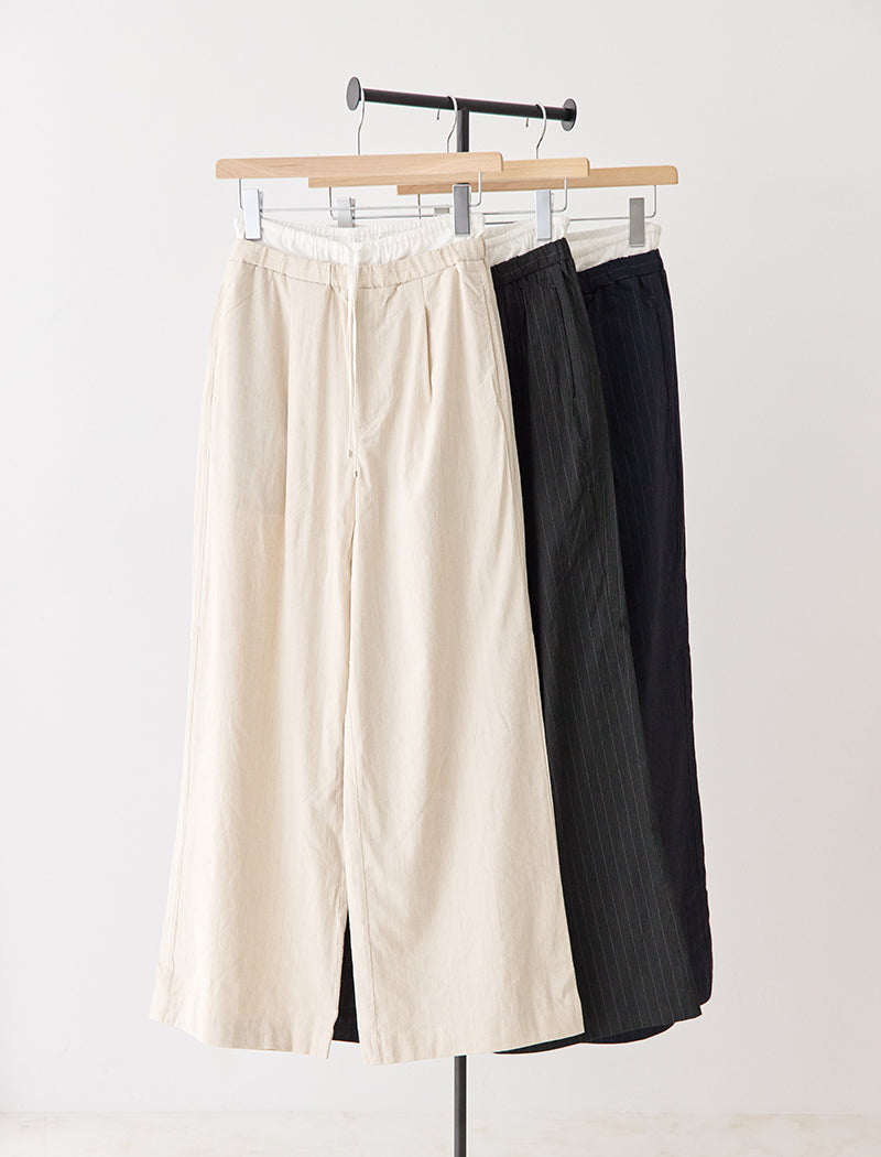 PIN-STRIPE LAYERED TROUSERS