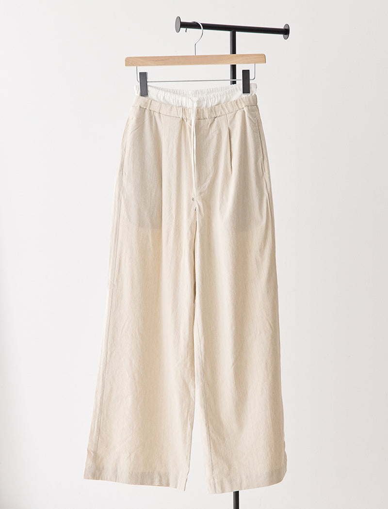 PIN-STRIPE LAYERED TROUSERS