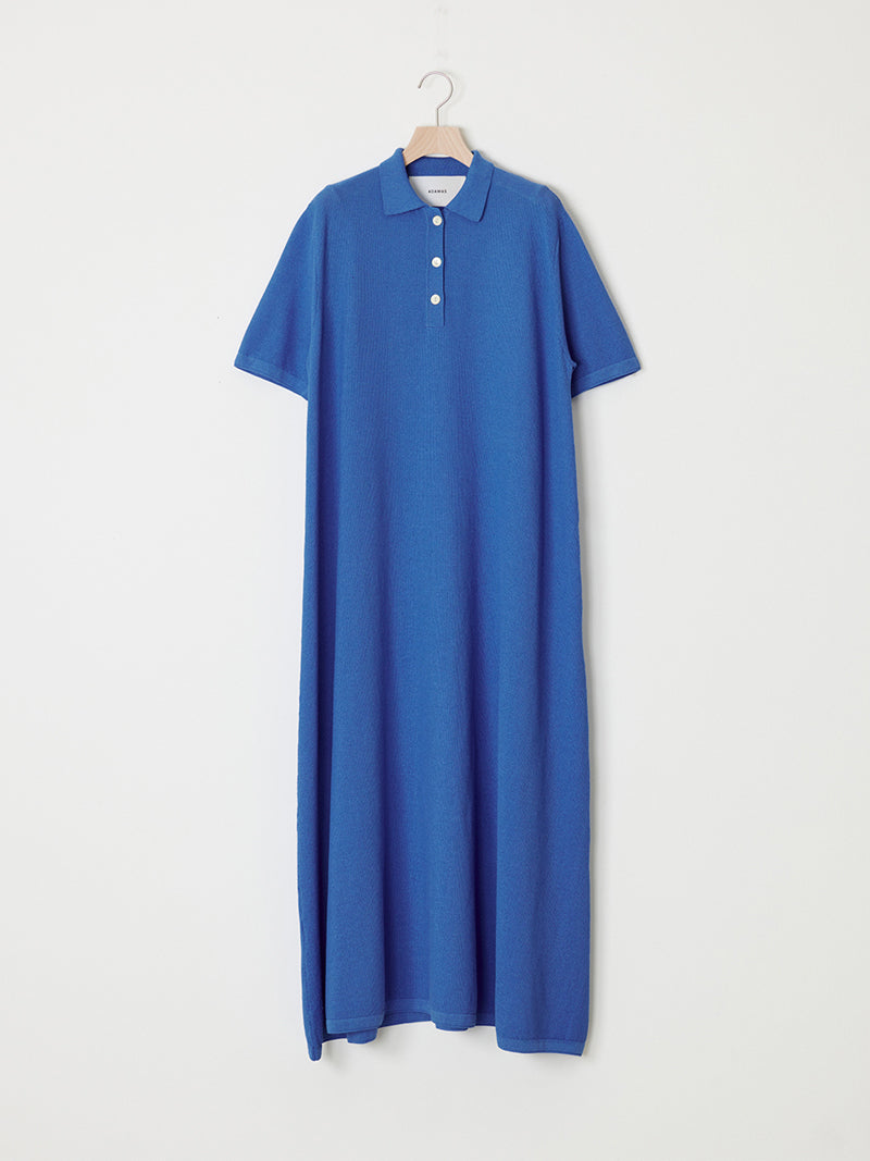 PIQUE KNIT POLO DRESS