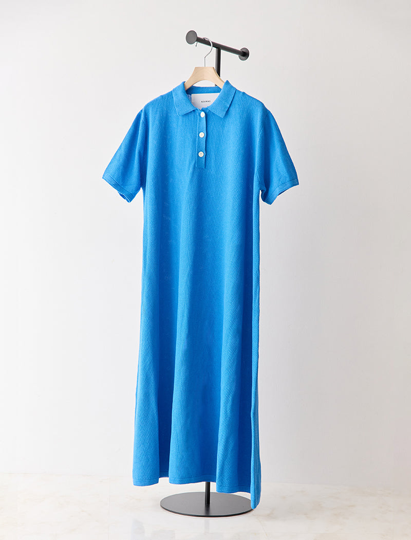 PIQUE KNIT POLO DRESS