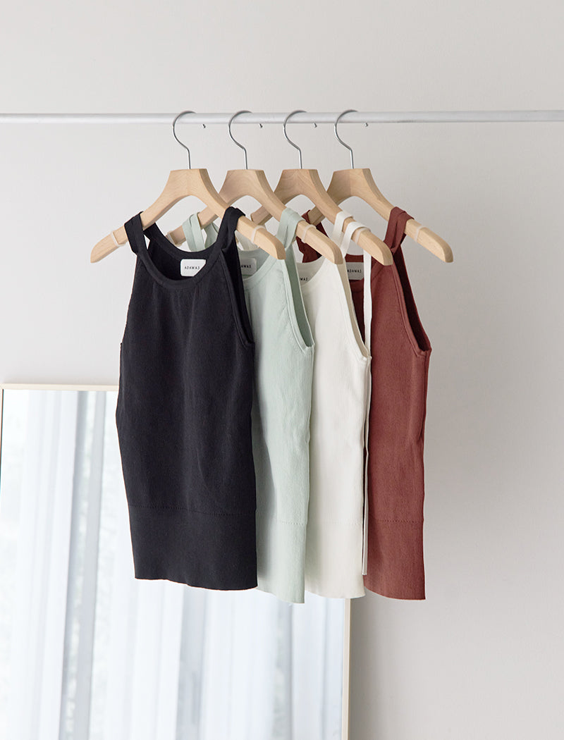 STRETCH COTTON TANK TOP