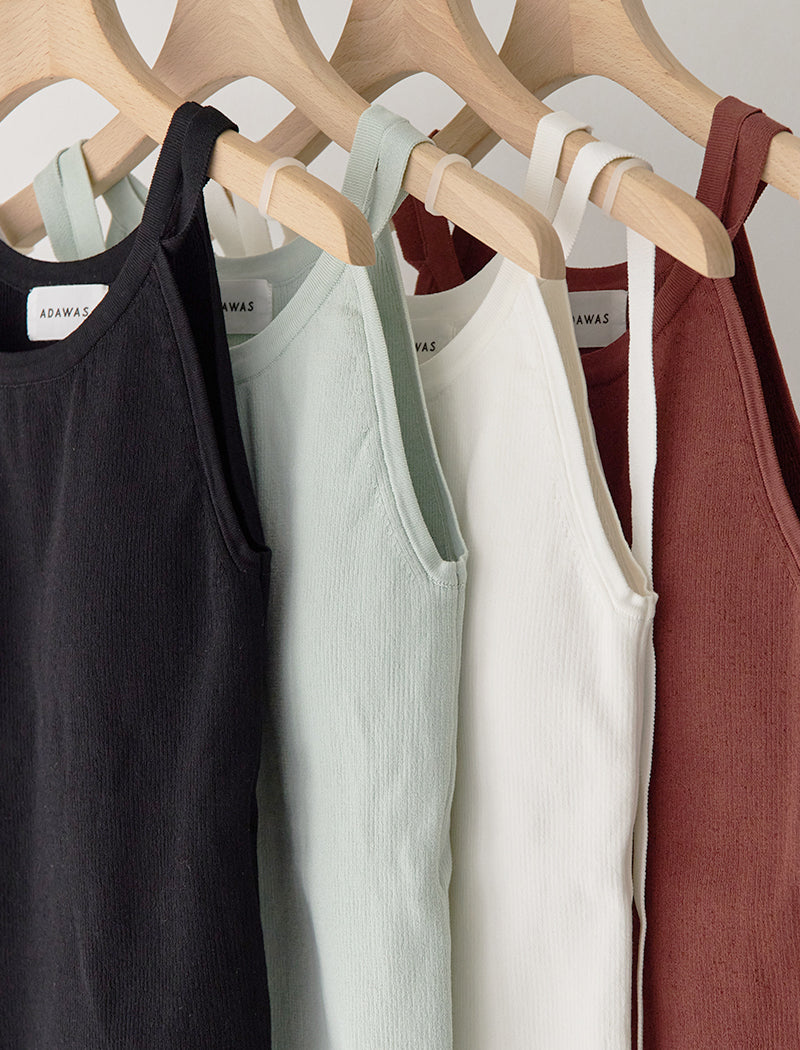 STRETCH COTTON TANK TOP