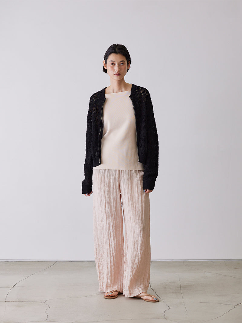 TAPE EMBROIDERY TWO-PIECE TROUSER SET