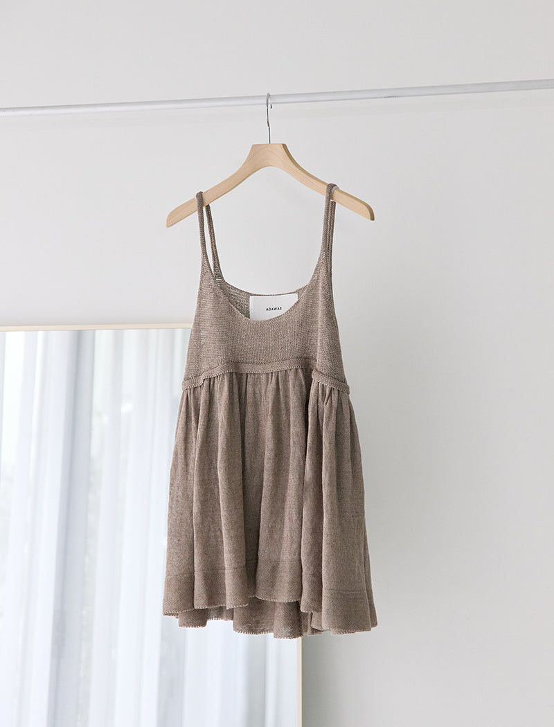 LINEN KNIT TOP