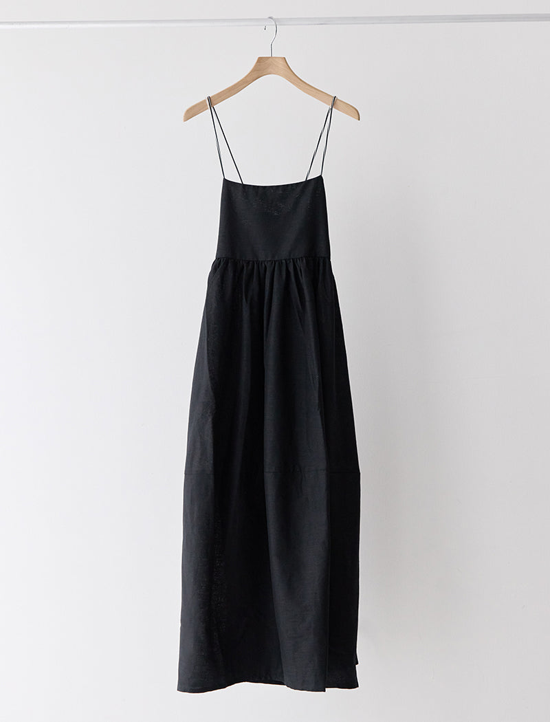 LINEN BALLOON DRESS