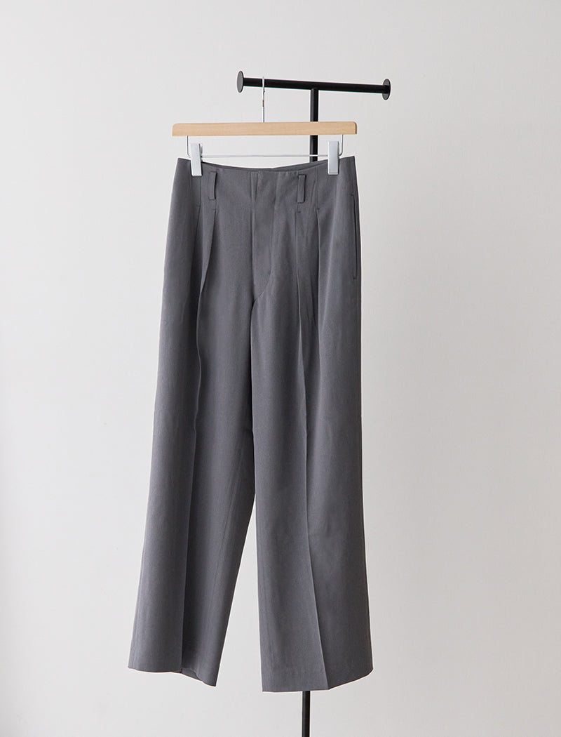 《ADAWAS/EZ》TWILL 2TUCK TROUSERS