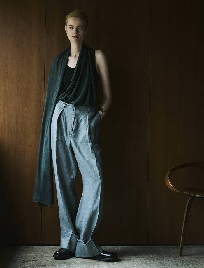 《ADAWAS/EZ》STALL SET LINEN  TROUSERS