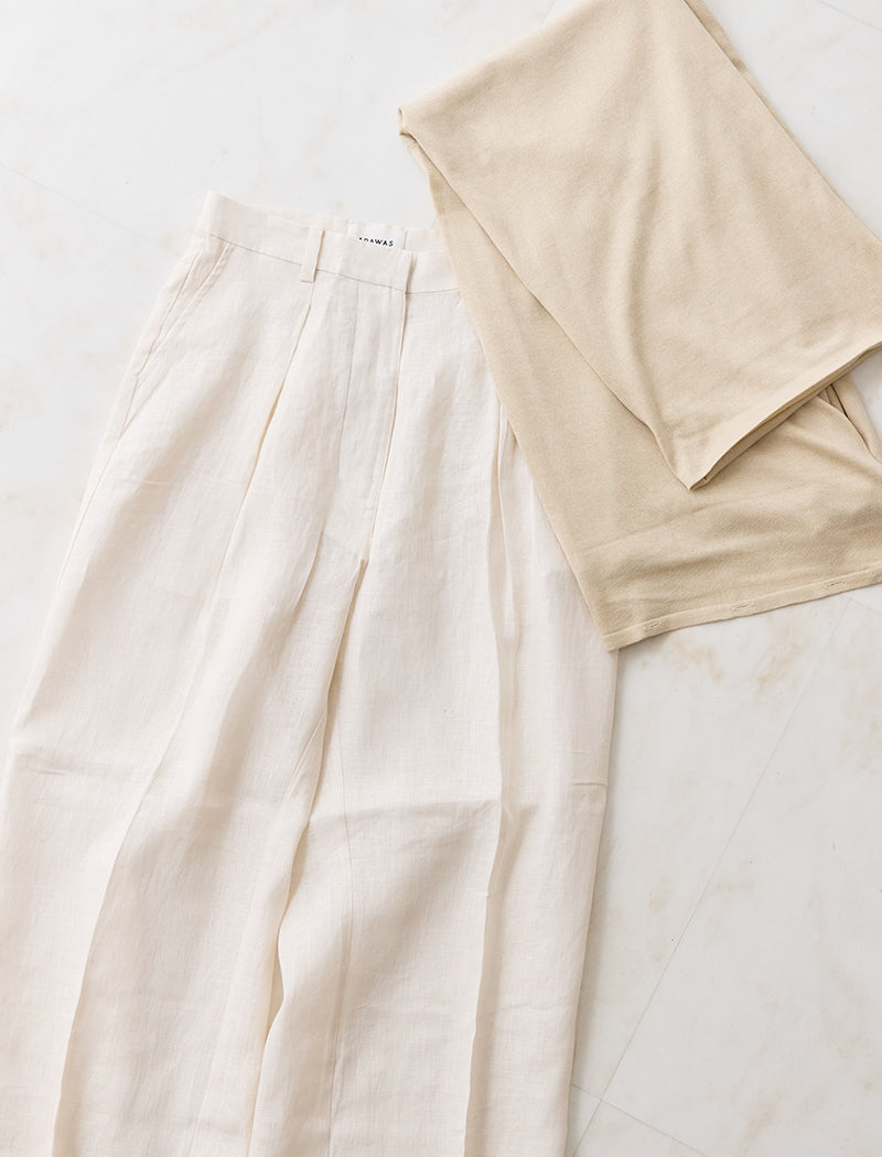 《ADAWAS/EZ》STALL SET LINEN  TROUSERS
