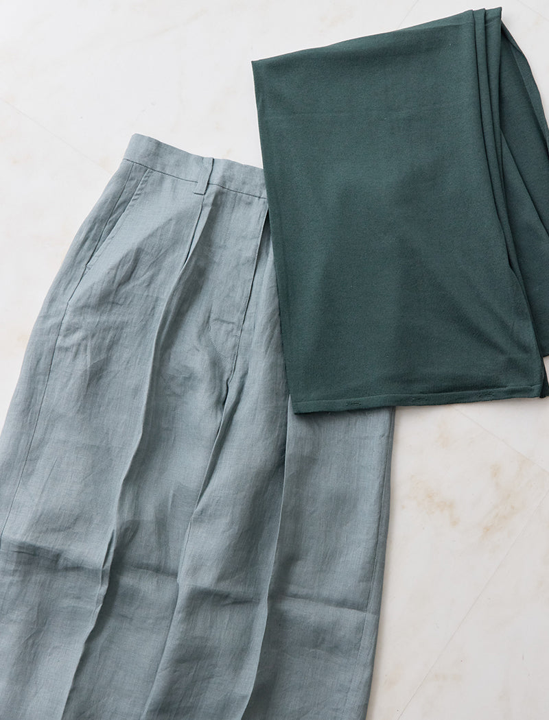 《ADAWAS/EZ》STALL SET LINEN  TROUSERS