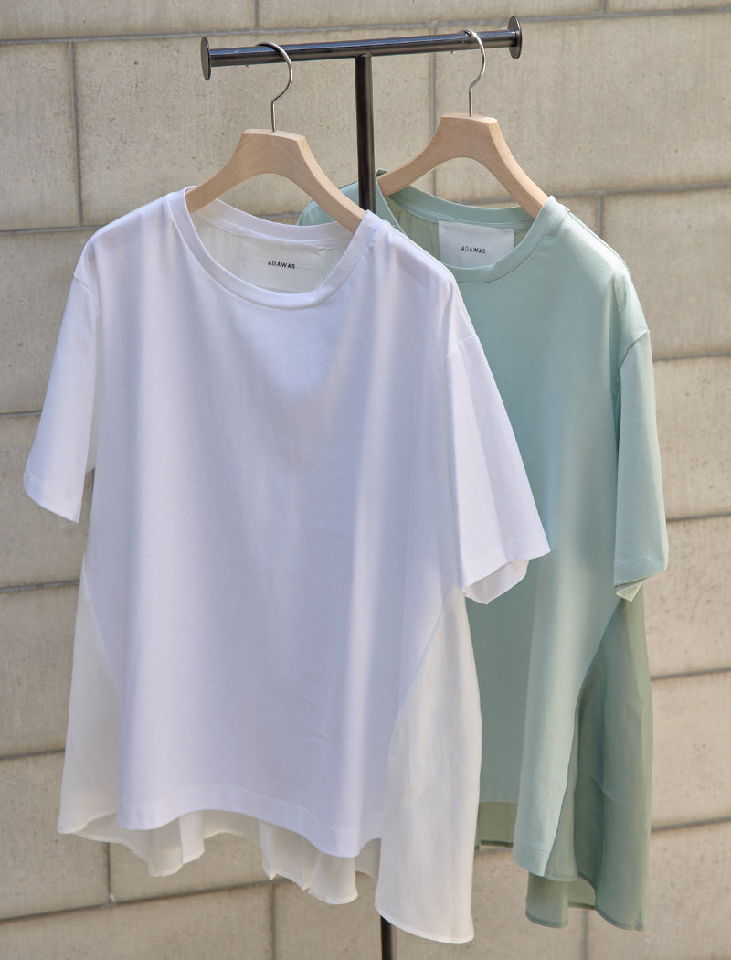 SMOOTH JERSEY FLARED TEE