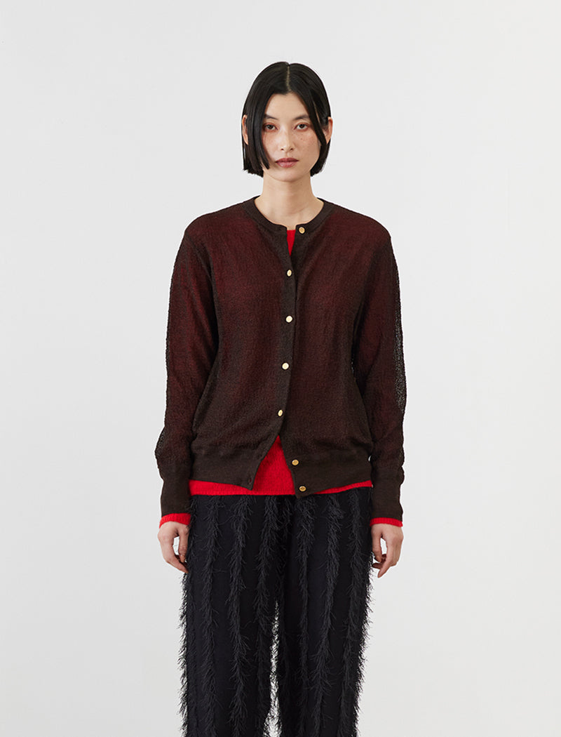 SEMI-SHEER CARDIGAN
