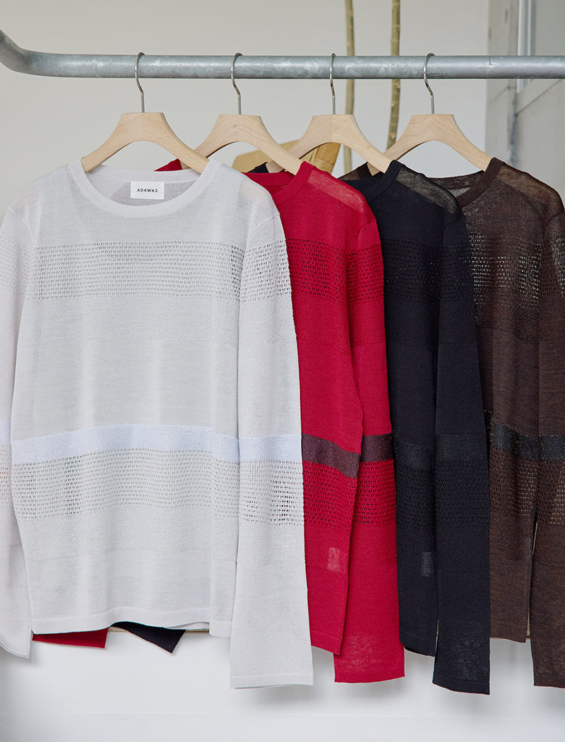 MESH STRIPE TOP