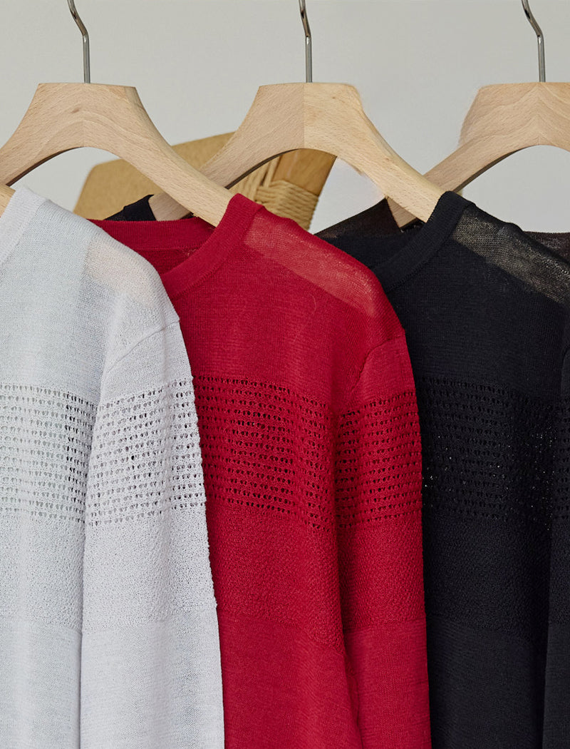 MESH STRIPE TOP