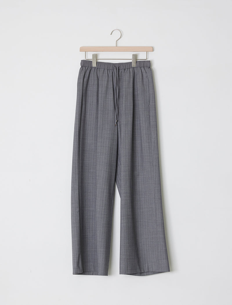 PINSTRIPED WOVEN DRAWSTRING PANTS