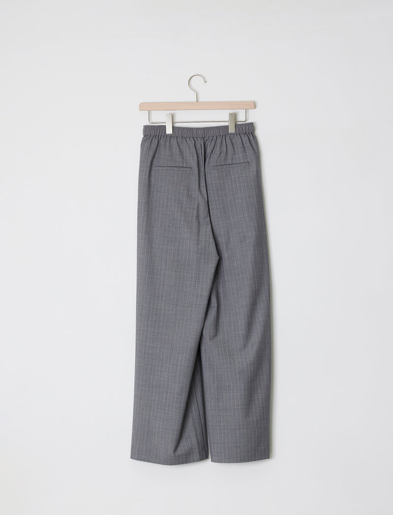 PINSTRIPED WOVEN DRAWSTRING PANTS