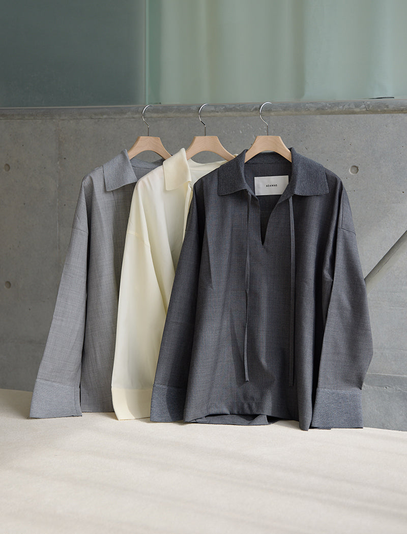 ADAWAS アダワス ロングカーディガン 厚手 定価41040 日本製 R12 ADAWAS｜和紙 メリノウール フリンジ ニット カーディガン