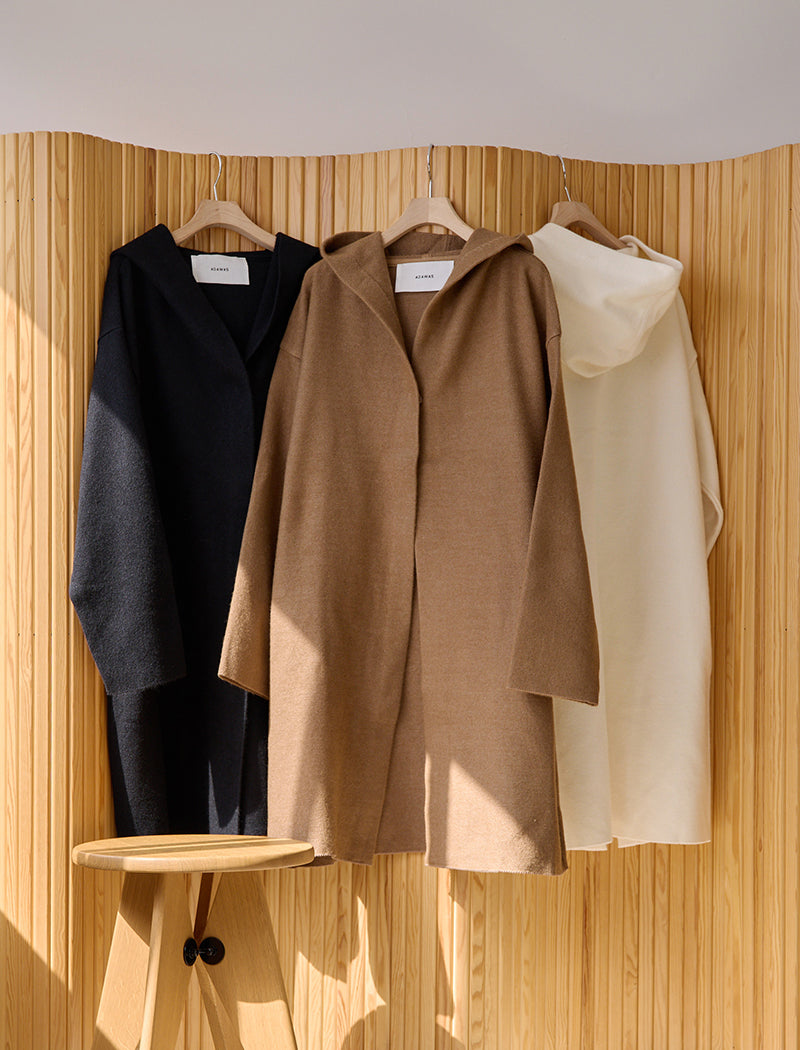 WOOL SILK BLENDED LIGHT CARDIGAN