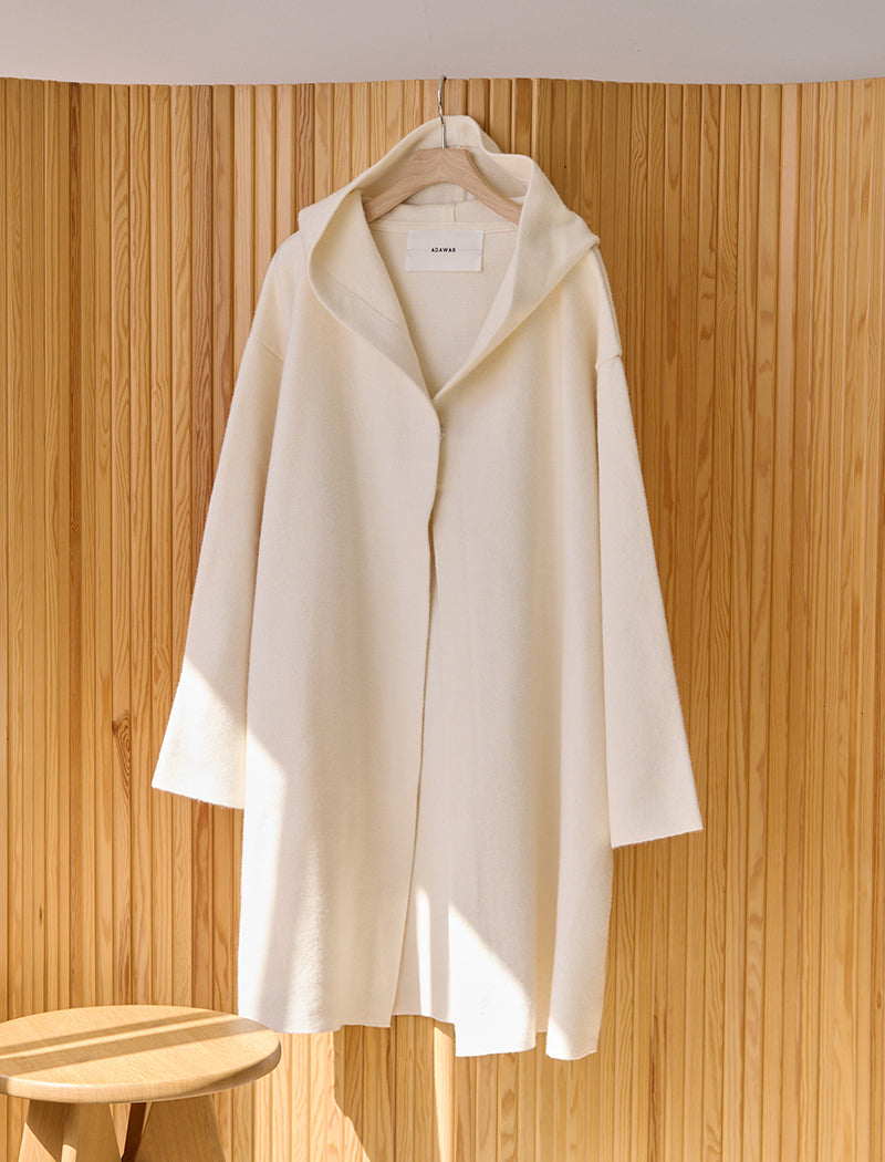 WOOL SILK BLENDED LIGHT CARDIGAN