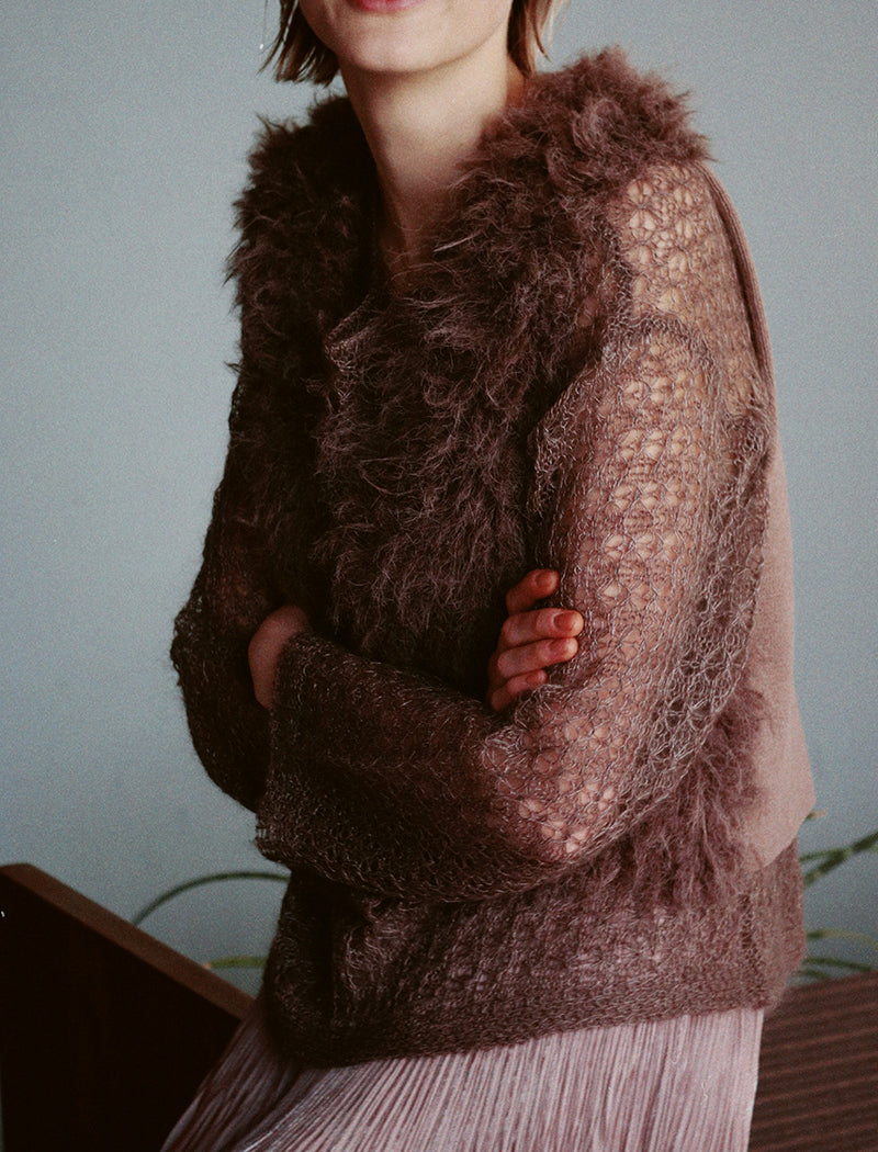 SHAGGY FAUX-FUR VEST