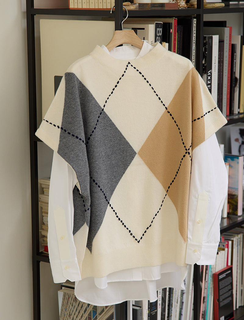 ARGYL INTARSIA VEST
