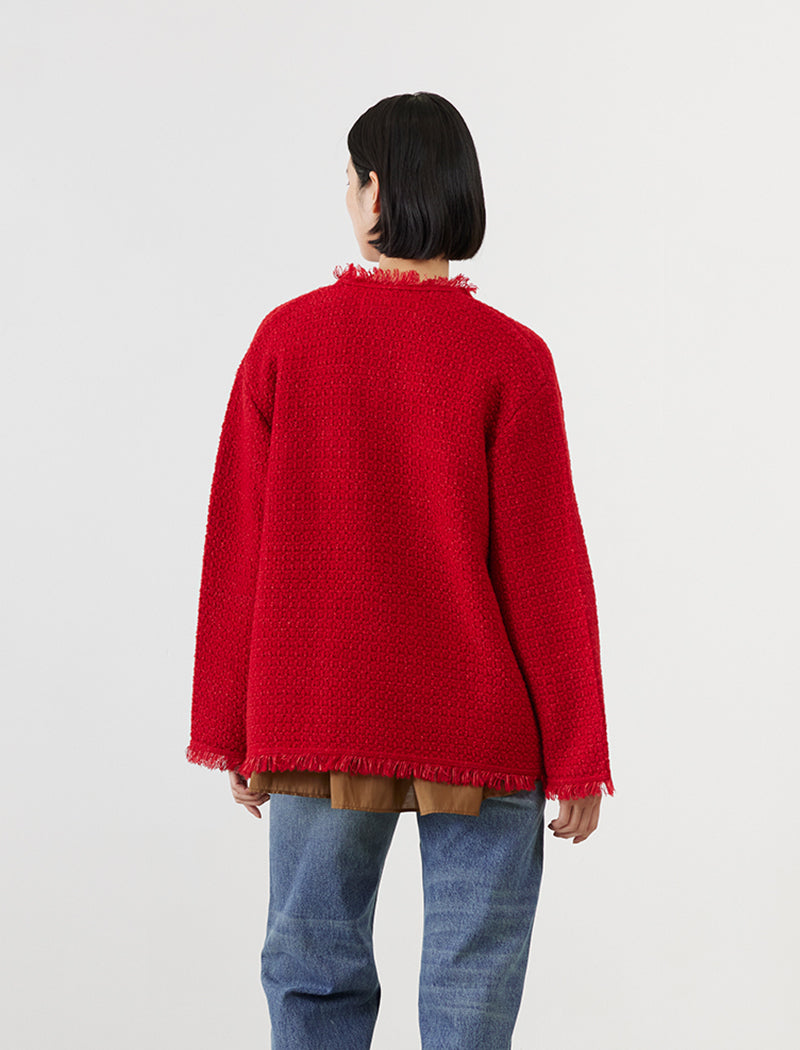 TWEED KNIT JACKET