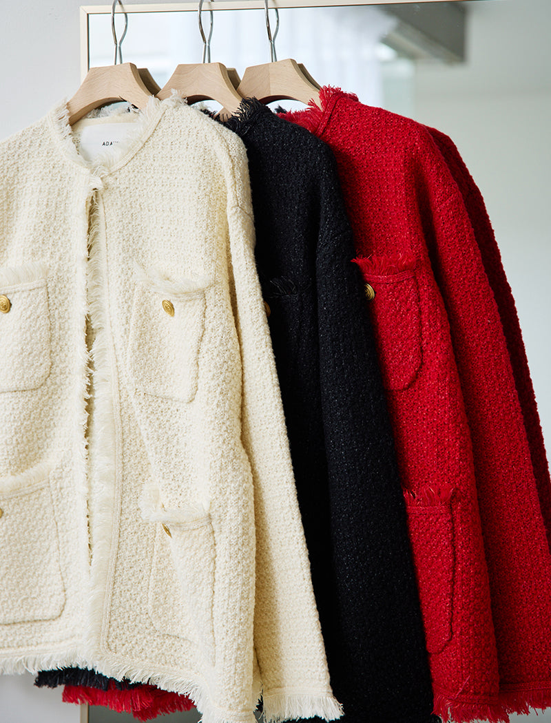 TWEED KNIT JACKET