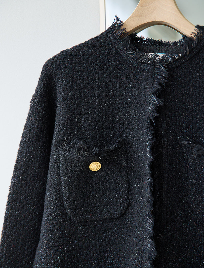 TWEED KNIT JACKET