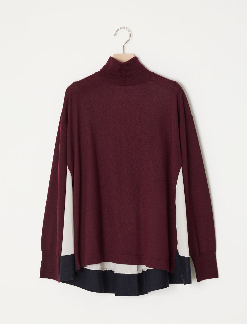EXTRAFINE MERINO WOOL TURTLE-NECK