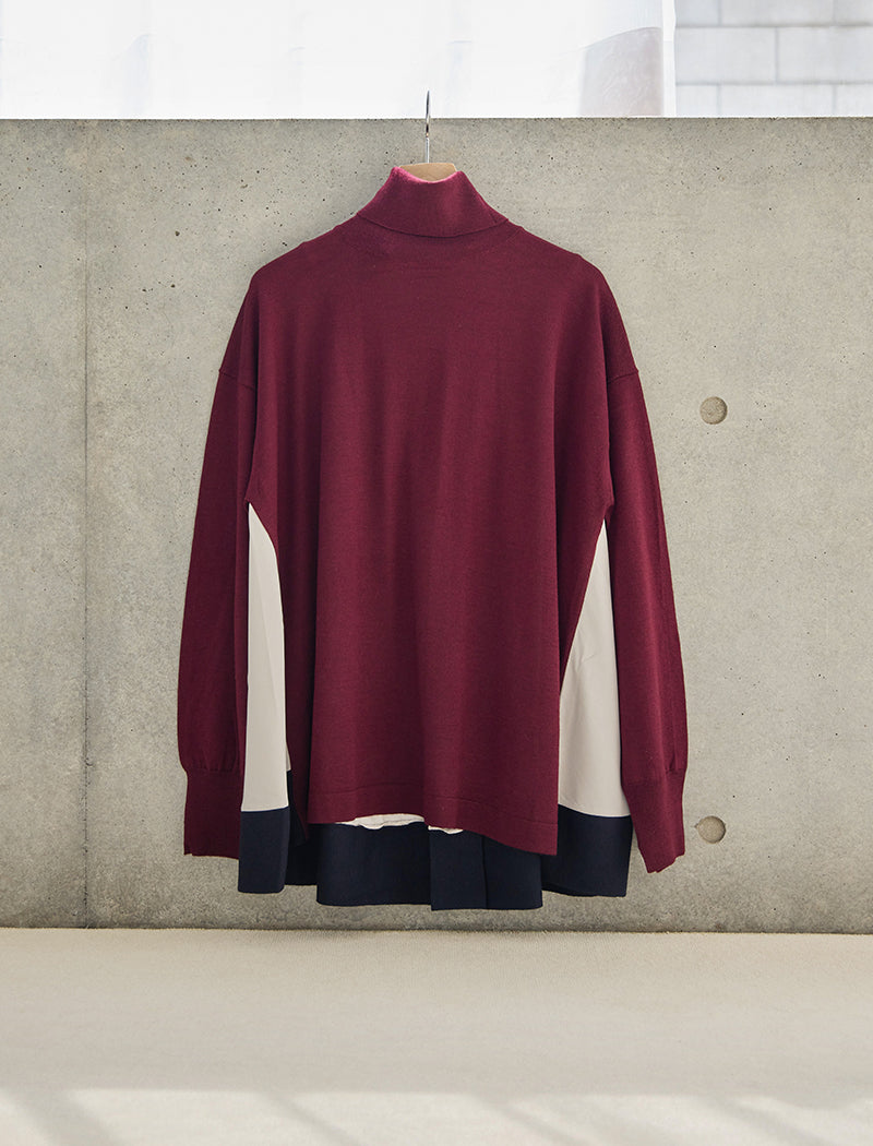 EXTRAFINE MERINO WOOL TURTLE-NECK