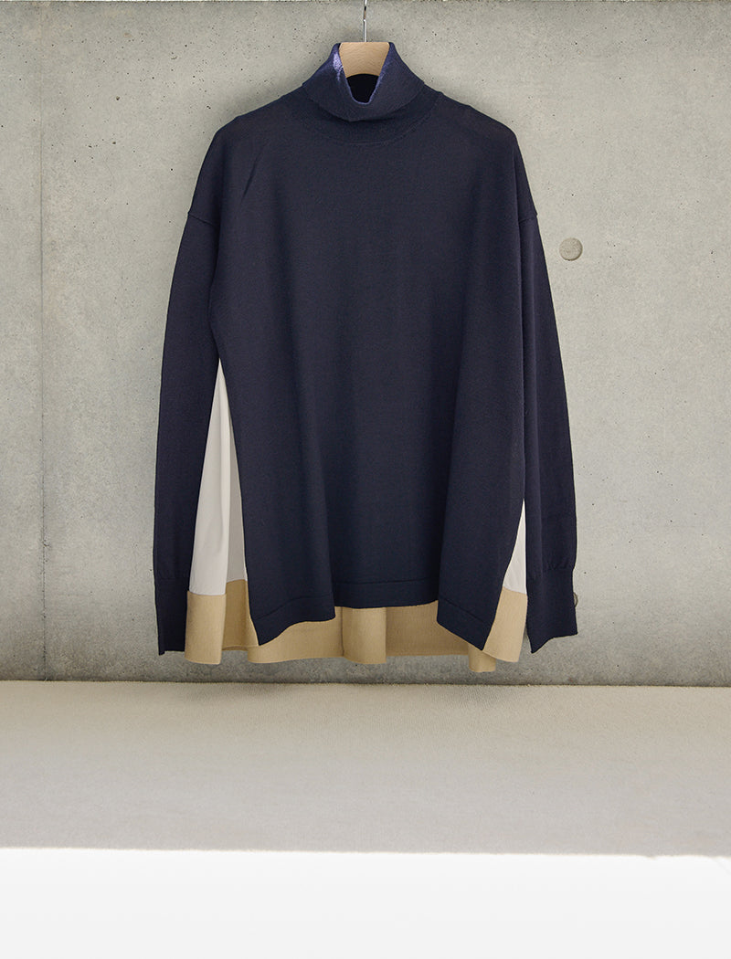 EXTRAFINE MERINO WOOL TURTLE-NECK