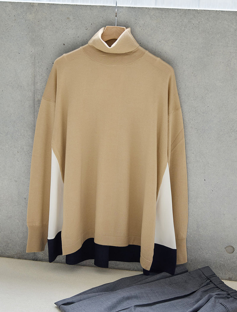 EXTRAFINE MERINO WOOL TURTLE-NECK
