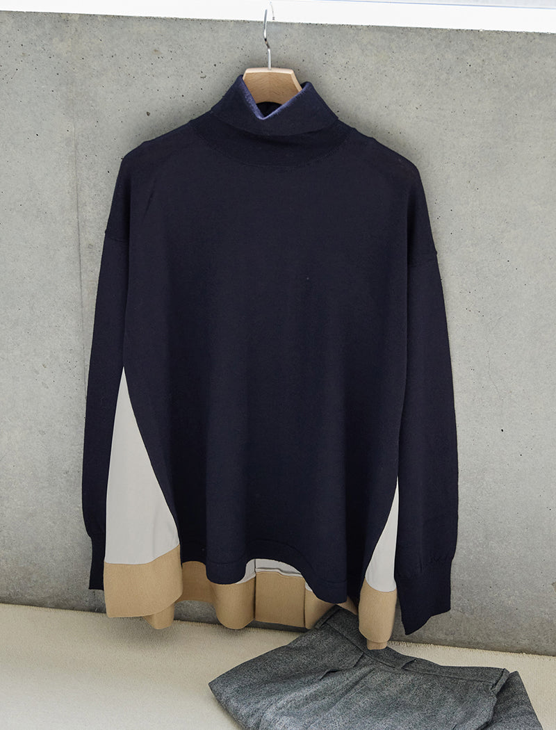 EXTRAFINE MERINO WOOL TURTLE-NECK