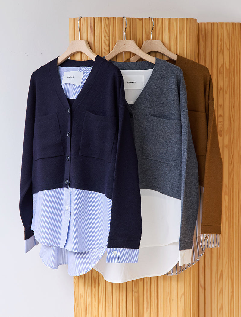 EXTRAFINE MERINO WOOL CARDIGAN