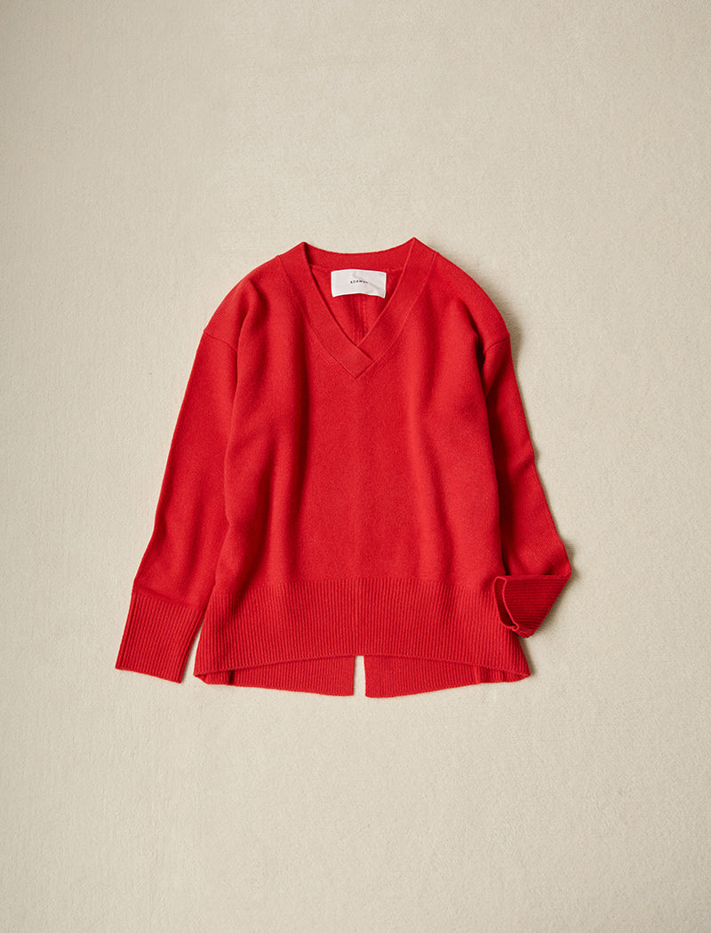 CASHMERE-BLEND V-NECK