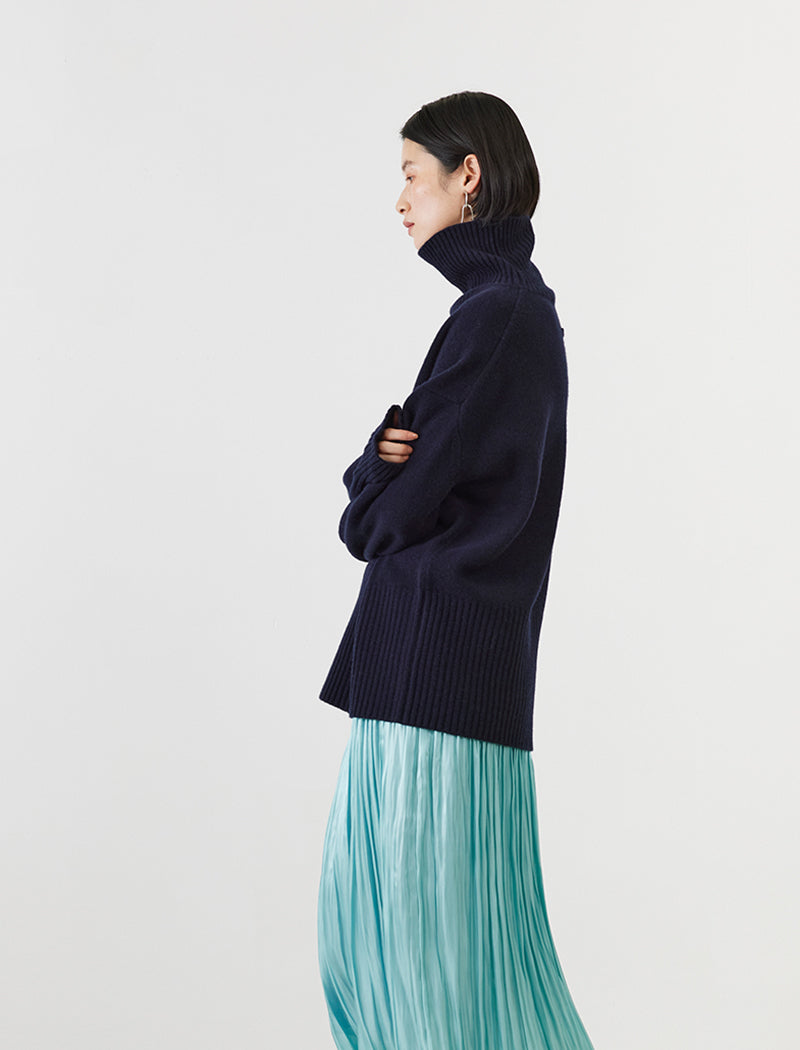 CASHMERE BLEND HIGH NECK