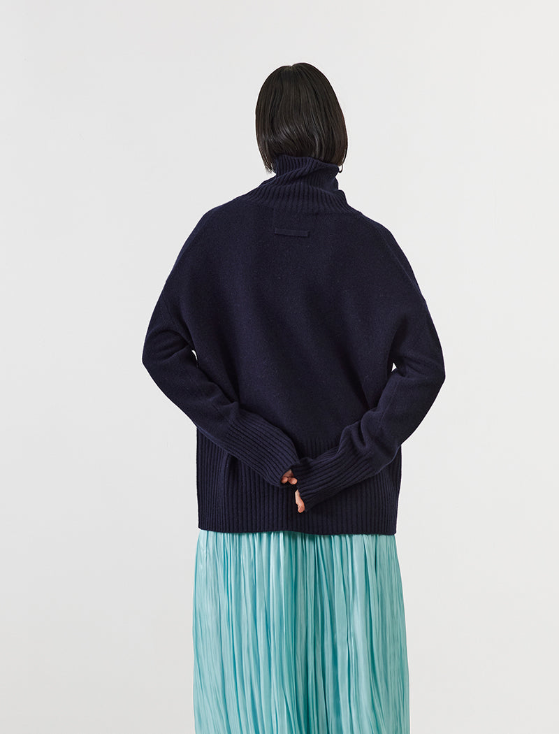CASHMERE BLEND HIGH NECK
