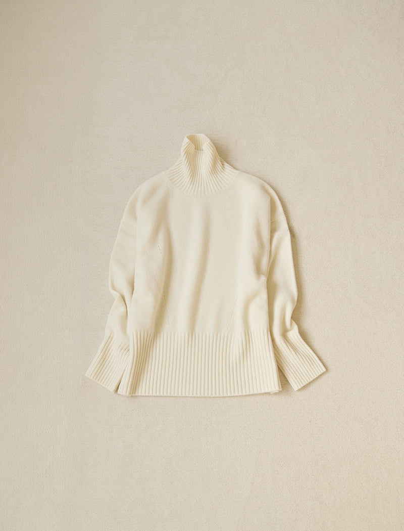 CASHMERE BLEND HIGH NECK