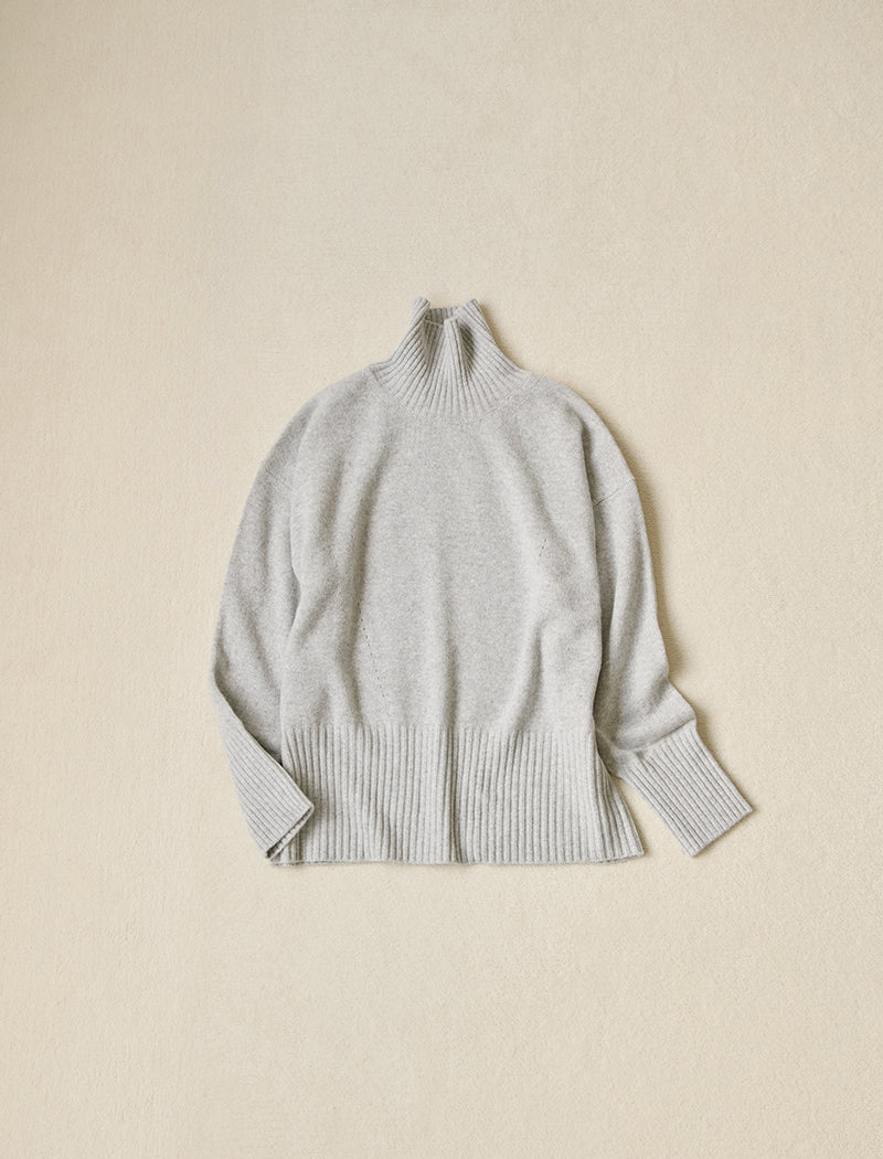 CASHMERE BLEND HIGH NECK