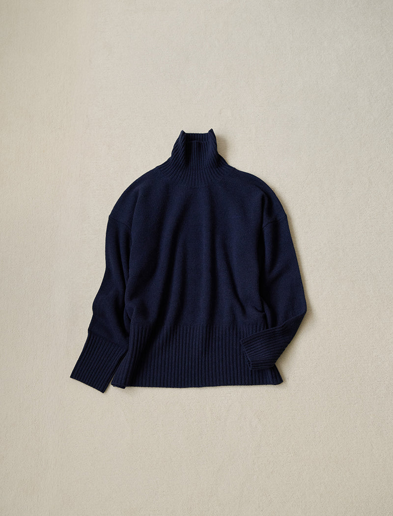 CASHMERE BLEND HIGH NECK